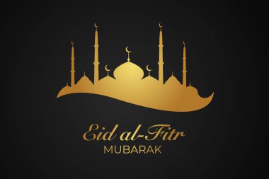 Vector al-Fitr, Ramadhan dekorasyonu, İslami arkaplan dekoratif tebrik kartı