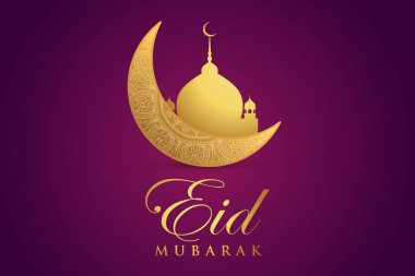 Vector al-Fitr, Ramadhan dekorasyonu, İslami arkaplan dekoratif tebrik kartı
