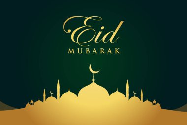 Vector al-Fitr, Ramadhan dekorasyonu, İslami arkaplan dekoratif tebrik kartı