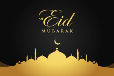 Vector al-Fitr, Ramadhan dekorasyonu, İslami arkaplan dekoratif tebrik kartı