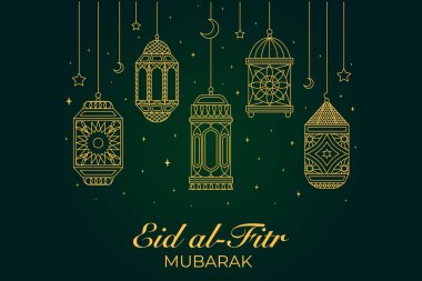 Vektör zarif ramazan, Kurban Bayramı, İslami arkaplan dekoratif tebrik kartı.