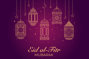 Vektör zarif ramazan, Kurban Bayramı, İslami arkaplan dekoratif tebrik kartı.