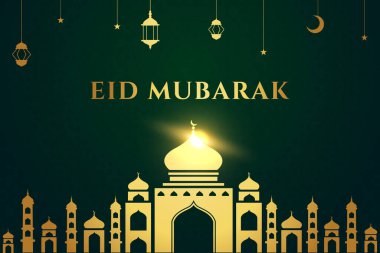 Vektör zarif ramazan, Kurban Bayramı, İslami arkaplan dekoratif tebrik kartı.