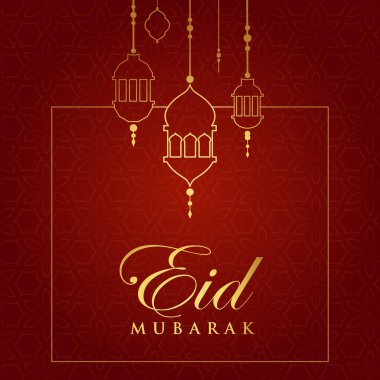 Vektör zarif ramazan, Kurban Bayramı, İslami arkaplan dekoratif tebrik kartı.