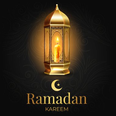 Vektör zarif ramazan, Kurban Bayramı, İslami arkaplan dekoratif tebrik kartı.