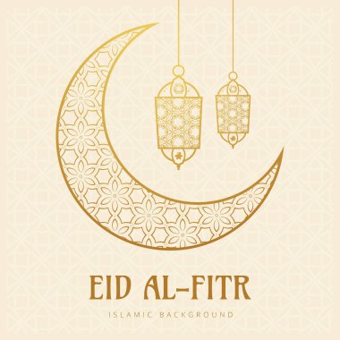 Vektör zarif ramazan, Kurban Bayramı, İslami arkaplan dekoratif tebrik kartı.