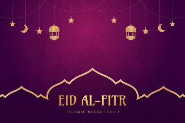 Vektör zarif ramazan, Kurban Bayramı, İslami arkaplan dekoratif tebrik kartı.