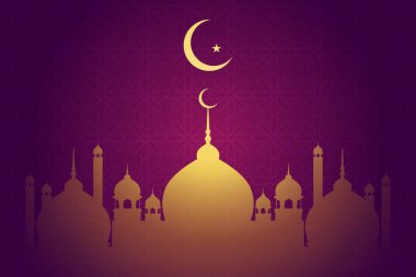 Vektör zarif ramazan, Kurban Bayramı, İslami arkaplan dekoratif tebrik kartı.