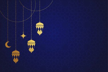 Vektör zarif ramazan, Kurban Bayramı, İslami arkaplan dekoratif tebrik kartı.