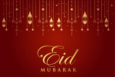 Vektör zarif ramazan, Kurban Bayramı, İslami arkaplan dekoratif tebrik kartı.