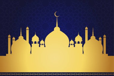 Vektör zarif ramazan, Kurban Bayramı, İslami arkaplan dekoratif tebrik kartı.