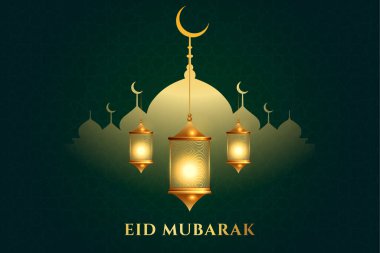 Vektör zarif ramazan, Kurban Bayramı, İslami arkaplan dekoratif tebrik kartı.