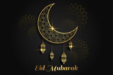 Vektör zarif ramazan, Kurban Bayramı, İslami arkaplan dekoratif tebrik kartı.