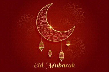 Vektör zarif ramazan, Kurban Bayramı, İslami arkaplan dekoratif tebrik kartı.