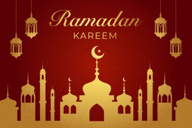 Vektör zarif ramazan, Kurban Bayramı, İslami arkaplan dekoratif tebrik kartı.