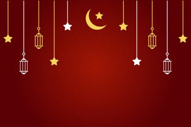 Vektör zarif ramazan, Kurban Bayramı, İslami arkaplan dekoratif tebrik kartı.
