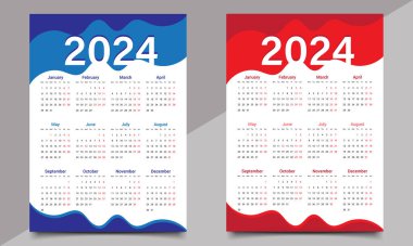 Takvim. Takvim tasarım şablonu. Duvar takvimi tasarımı. Mutlu yıllar takvimi. Modern, yaratıcı, profesyonel, kurumsal, iş dünyası, resmi takvim tasarım şablonu.