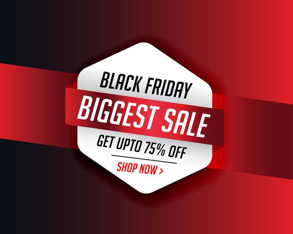 stylish black friday season sale background