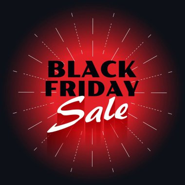 sosyal post vektörü için düz stil siyah cuma indirimi kırmızı arkaplan 