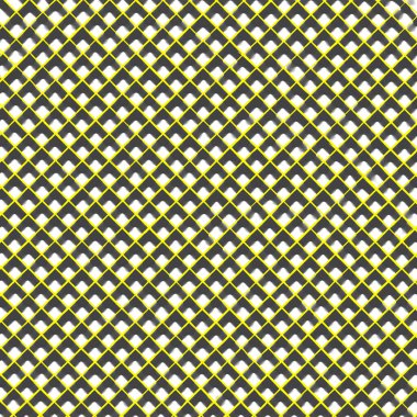 Eşkenar dörtgenleri sarı ve siyah renklerde kusursuz desen