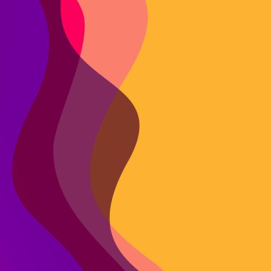 Dalgalı çizgileri olan soyut renkli arkaplan.