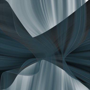 Akan çizgilerin ve koyu mavi tonlardaki geometrik şekillerin soyut bileşimi