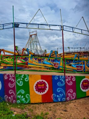 Virudhunagar, Tamilnadu, ülke -07-19-2024: Eğlence Mola Dansı Aracı.