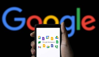 Dhaka, Bangladeş 01 Temmuz 2024: Google Çalışma Alanı, Google tarafından bir bulut hesaplama, üretkenlik ve işbirliği araçları koleksiyonu, yazılım ve ürünler.