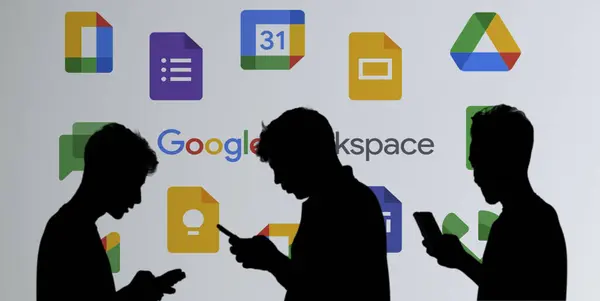 Dhaka, Bangladeş 01 Temmuz 2024: Google Çalışma Alanı, Google tarafından bir bulut hesaplama, üretkenlik ve işbirliği araçları koleksiyonu, yazılım ve ürünler.