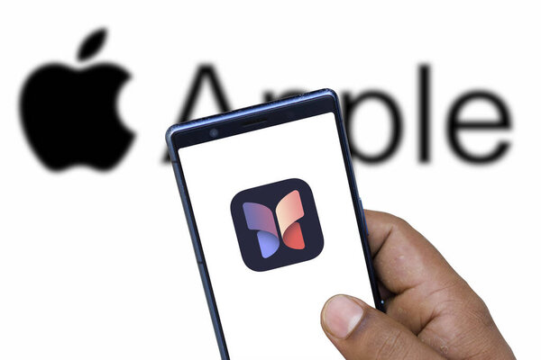 Dhaka,Bangladesh 14 Aug 2024:Apple Journal app on phone screen stock image.