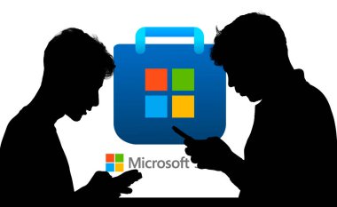 Dhaka, Bangladeş 11 Ekim 2024: Microsoft akıllı telefondan market logosu.