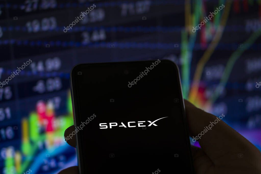 SpaceX logo on smartphone screen. SpaceX is an American aerospace manufacturer and space transportation company. Space Exploration Technologies Corp-Dhaka,Bangladesh 11 Nov 2024.