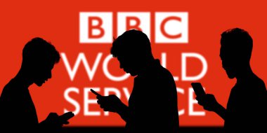 Dhaka,Bangladesh 13 Nov 2024:BBC News logo on smartphone screen with breaking news background. clipart