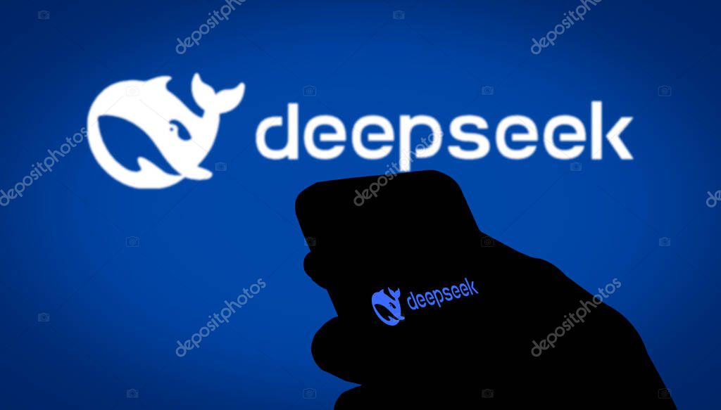 Dhaka, Bangladesh 27 Jan 2025:Deepseek Ai logo is displayed on smartphone.