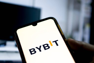Dhaka, Bangladeş 26 Şubat 2025: Telefon ekranı görüntüsünde baybit logosu.