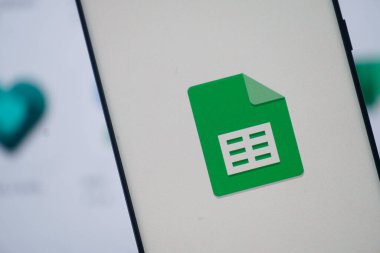 Dhaka, Bangladesh 23 August 2025: Google Sheets logo of a spreadsheet application, symbolizing document creation