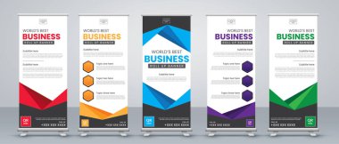 Dikey iş, Banner Design seti. Sokak İşletmeleri, etkinlikler, sunumlar, toplantılar, yıllık etkinlikler, sergiler için tabela Reklam Şablonu X afişi