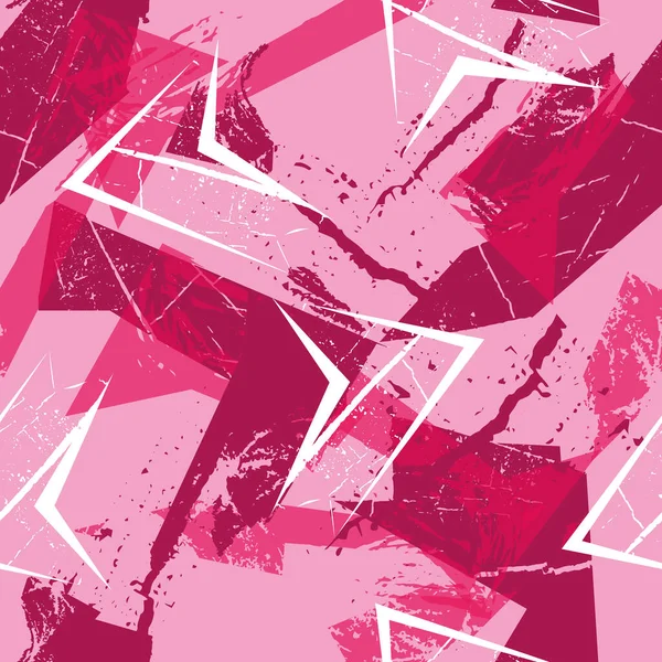 Eğri çizgiler, noktalar, eski püskü şekil öğelerini, renkli sprey boya mürekkep ile soyut kesintisiz geometrik desen. Grunge kentsel modeli boy için kağıt ambalaj kız, spor giyim,.