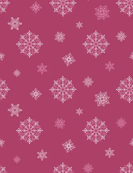 sürekli çoğaltma için seamless modeli kırmızı zemin üzerinde beyaz kar taneleri.