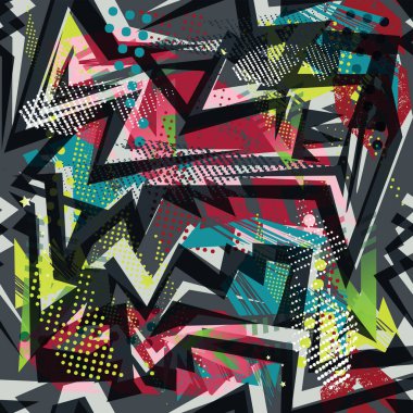 soyut arkaplan kompozisyonu, boya darbeleri ve sıçramalar, sanat esinlenilmiş, grungy