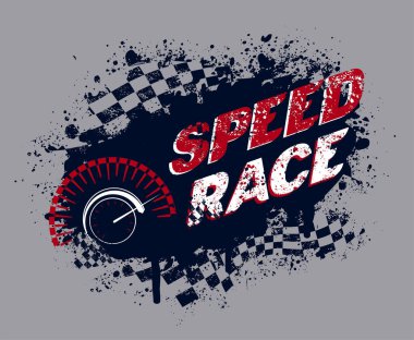 Yarış trendi moda vektör tişörtü ve giysi tasarımı, tipografi, baskı, poster. Genel Örnekler.