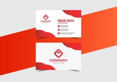 Soyut kartvizit şablonu. Modern vektör tasarımı