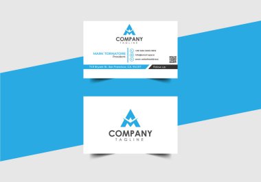 Soyut kartvizit şablonu. Modern vektör tasarımı