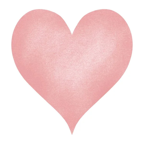 진동하는 수채화 파스텔 분홍색 일러스트레이션 분홍색 로맨틱 발렌타인 클리파트 — 스톡 사진