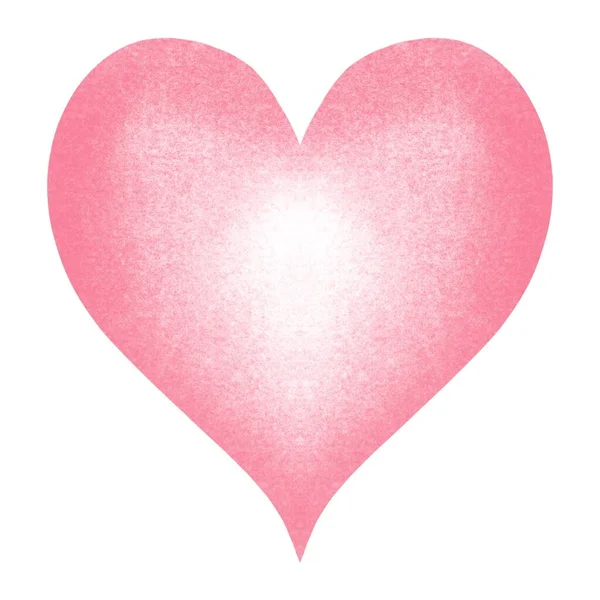 다채로운 수채화 파스텔 일러스트 파스텔 로맨틱 발렌타인 클리파트 — 스톡 사진
