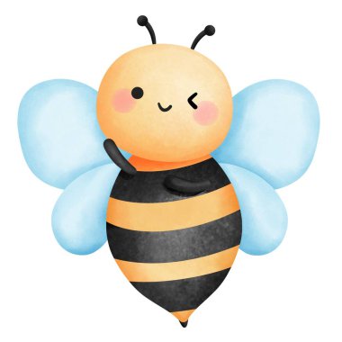 Şirin bir suluboya tırmanışı, ilkbahar için el çizimi bebek hayvan çizimi, yaz süslemesi, kreş sanatı, kart yapımı..