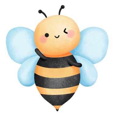 Şirin bir suluboya tırmanışı, ilkbahar için el çizimi bebek hayvan çizimi, yaz süslemesi, kreş sanatı, kart yapımı..