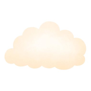 Yumuşak bulutlu suluboya zirvesi, kreş sanat çizimi, konuşma balonu, internet iletişimini ve tasarım elementini sembolize eden