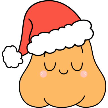 Eski moda Noel balkabağı ve Noel Baba şapkası klipsi