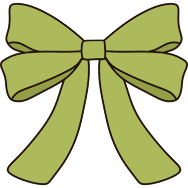 Yeşil kurdele yay şerit klipsi, moda hippi çizgi film karalaması resim çizimi